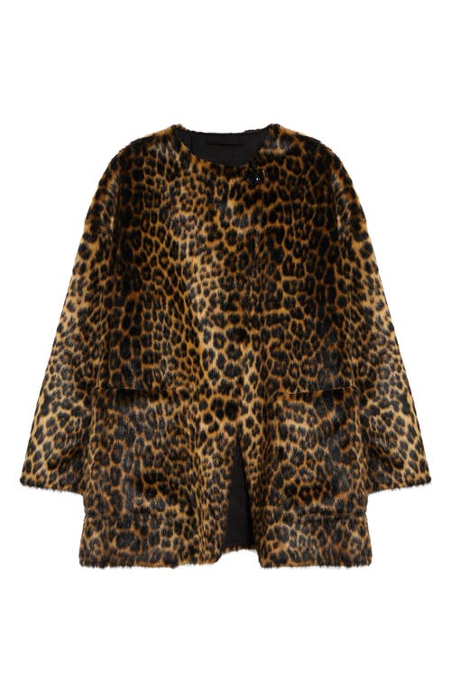Stand Studio Stand Studio Nerissa Leopard Spot Faux Fur Jacket 