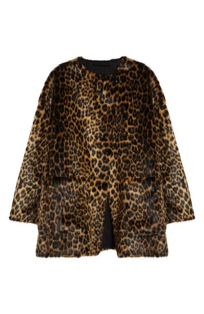 Stand Studio Stand Studio Nerissa Leopard Spot Faux Fur Jacket 