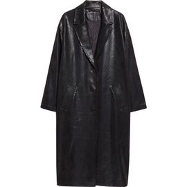 Stand Studio Stand Studio Oceana Reptile Embossed Faux Leather Coat