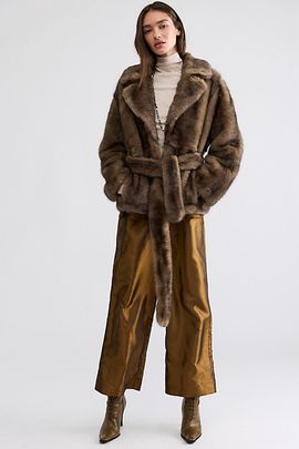 Stand Studio Stand Studios Silena Faux Fur Coat