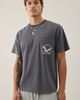 Standard Cloth Standard Cloth Athletic Department Graphic Pocket Tee in Charcoal, Men's at Urban Outfitters - 2