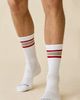 Standard Cloth Standard Cloth Athletic Stripe Crew Sock 6-Pack in White, Men's at Urban Outfitters - 1