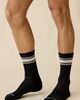 Standard Cloth Standard Cloth Athletic Stripe Crew Sock in White, Men's at Urban Outfitters - 1