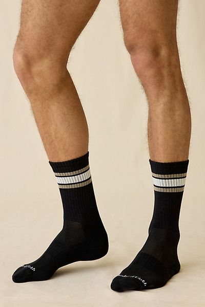 Standard Cloth Standard Cloth Athletic Stripe Crew Sock in White, Men's at Urban Outfitters