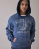 Standard Cloth Standard Cloth Graphic Print Notch Neck Hoodie Sweatshirt in Dark Blue, Men's at Urban Outfitters - 1