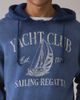 Standard Cloth Standard Cloth Graphic Print Notch Neck Hoodie Sweatshirt in Dark Blue, Men's at Urban Outfitters - 3
