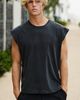 Standard Cloth Standard Cloth Luca Cutoff Tee in Washed Black, Men's at Urban Outfitters - 2