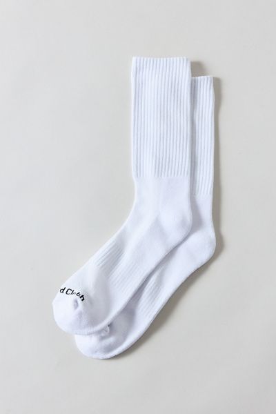 Standard Cloth Standard Cloth Performance Crew Sock in White, Men's at Urban Outfitters