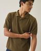 Standard Cloth Standard Cloth Pique Cotton Polo Tee in Khaki, Men's at Urban Outfitters - 1