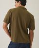 Standard Cloth Standard Cloth Pique Cotton Polo Tee in Khaki, Men's at Urban Outfitters - 4