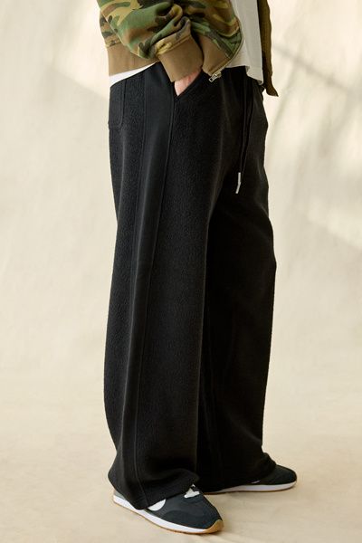 Standard Cloth Standard Cloth Postgame Stripe Sweatpants in Black, Men's at Urban Outfitters