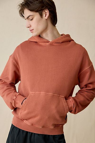 Standard Cloth Standard Cloth Pregame Hoodie Sweatshirt in Washed Black, Men's at Urban Outfitters