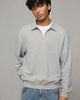 Standard Cloth Standard Cloth Pregame Quarter Zip Sweatshirt in Peacoat Wash, Men's at Urban Outfitters - 1