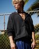 Standard Cloth Standard Cloth Pregame Zip-Up Hoodie Sweatshirt in Washed Black, Men's at Urban Outfitters - 2