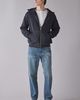 Standard Cloth Standard Cloth Pregame Zip-Up Hoodie Sweatshirt in Washed Black, Men's at Urban Outfitters - 4