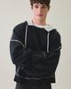 Standard Cloth Standard Cloth Thermal Lined Afterhood Sweatshirt in Black, Men's at Urban Outfitters - 1