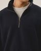 Standard Cloth Standard Cloth Washed Quarter Zip Sweatshirt in Black, Men's at Urban Outfitters - 2