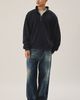 Standard Cloth Standard Cloth Washed Quarter Zip Sweatshirt in Black, Men's at Urban Outfitters - 3