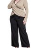 Standards & Practices Standards & Practices Contrast Long Sleeve Wrap Front Top - 4