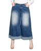 Standards & Practices standards & practices Cropped Wide Leg Jeans in Two Tone - 1