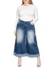 Standards & Practices standards & practices Cropped Wide Leg Jeans in Two Tone - 2
