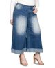 Standards & Practices standards & practices Cropped Wide Leg Jeans in Two Tone - 4