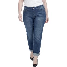 Standards & Practices Standards & Practices Cuffed High Waist Straight Leg Jeans