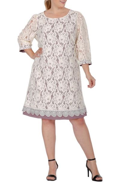Standards & Practices Standards & Practices Floral Lace Midi Dress