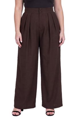 Standards & Practices Standards & Practices High Waist Pleated Straight Leg Suit Pants