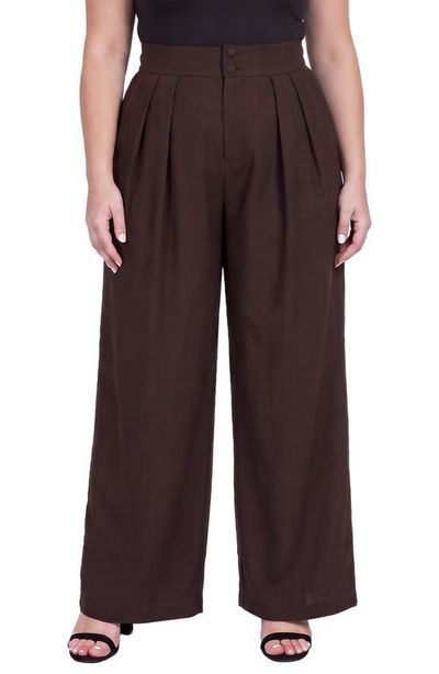 Standards & Practices Standards & Practices High Waist Pleated Straight Leg Suit Pants