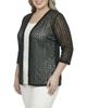 Standards & Practices standards & practices Plus 3/4 Sleeve Floral Lace Cardigan - 4