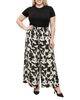 Standards & Practices standards & practices Plus Abstract Print Wide Leg Palazzo Pants - 2