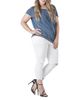 Standards & Practices standards & practices Plus Asymmetrical Hem Indigo Knit Top - 2