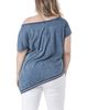 Standards & Practices standards & practices Plus Asymmetrical Hem Indigo Knit Top - 3