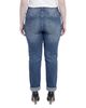 Standards & Practices standards & practices Plus Distressed Boyfriend Rolled Up Jeans in Blast Blue - 3