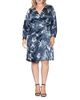 Standards & Practices standards & practices Plus Size Faux Wrap Satin Dress - 1