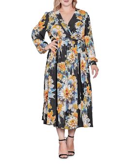 Standards & Practices standards & practices Plus Size Wrap Maxi Dress