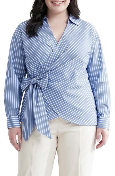 Standards & Practices Standards & Practices Stripe Wrap Front Shirt