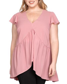 Standards & Practices standards & practices V Neck High Low Tunic