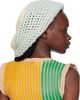 Stanley Raffington Stanley Raffington SSENSE Exclusive Blue & Off-White Crochet Beanie - 3