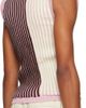 Stanley Raffington Stanley Raffington SSENSE Exclusive Off-White & Brown Tank Top - 3