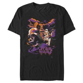 Star Wars Mens Star Wars Distressed Halloween Dark Side T Shirt