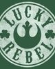 Star Wars Mens Star Wars Distressed Lucky Rebel Shamrock T Shirt - 3