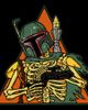 Star Wars Mens Star Wars Gray Boba Fett Skeleton Sweatshirt - 2