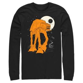Star Wars Mens Star Wars Halloween AT Walker Full Moon Long Sleeve Shirt
