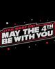Star Wars Mens Star Wars May The Fourth Red Outline T Shirt - 2