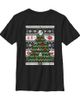 Star Wars Star Wars Boys' Ugly Sweater Christmas Tree Short Sleeve Graphic T-Shirt - 1