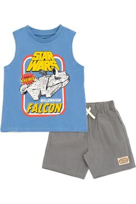 Star Wars Star Wars Millennium Falcon Sleeveless 2-Piece Tank Top and Shorts Set