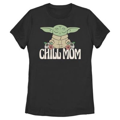 Star Wars Womens Star Wars Grogu Chill Mom T Shirt