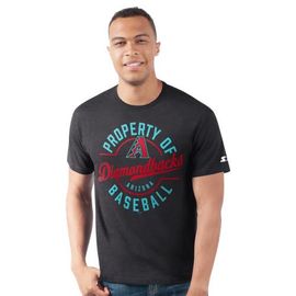 STARTER Men's Starter Black Arizona Diamondbacks Prime Time Property Of T-Shirt 